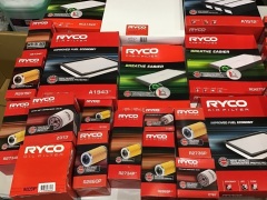 Box of Ryco air filters, various sizes. Please refer to images of items. - 3