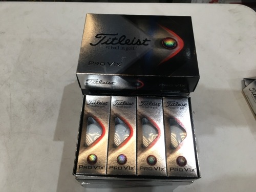 Quantity of 7 x packs of Titleist ProV1X White Golf Balls