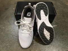 FJ Flex Men's Golf Shoes, White, size: 12
