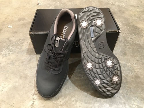 FJ Contour Men's Black Golf Shoes, code: 54234A, size: 10.5