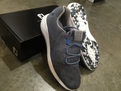 FJ Flex Men's Golf Shoes, code: 56137A, Blue/Grey, size: 12 - 2