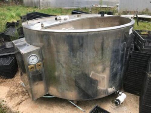 Stainless Steel Jacketed Milk Vat