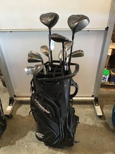 Used Cleveland Set including; Launcher 10.5 Driver, 9.0 Driver, 3 Wood, 4, 5, 6, 7, 8, 9, P, 2 Wedges