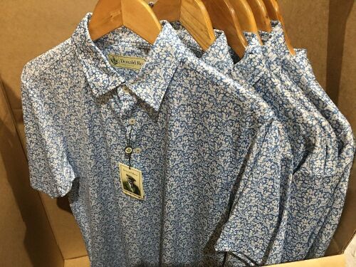 Quantity of 6 x Donald Ross Polo Shirts, sizes: S, M, L, XXL, Blue