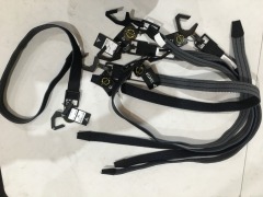 Quantity of 6 x Cuater Belts, Black/Grey