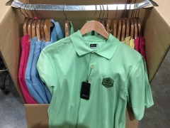 Quantity of 18 The Link Shell Cove Sonth Shirts, Pink, Sky Blue, Green or Yellow, sizes: S, M, L, XL, 2XL, 3XL - 2