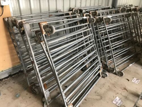 Quantity of 22 Pallet Dollies, Galvanised steel, Fabricated on castors