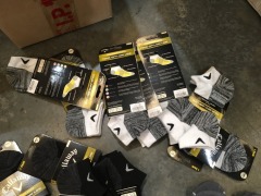 Quantity of 35 x pairs of various Socks including; Callaway & FJ and Shoe Laces - 3