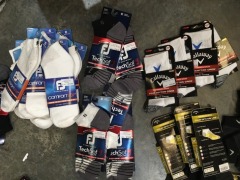 Quantity of 35 x pairs of various Socks including; Callaway & FJ and Shoe Laces - 4