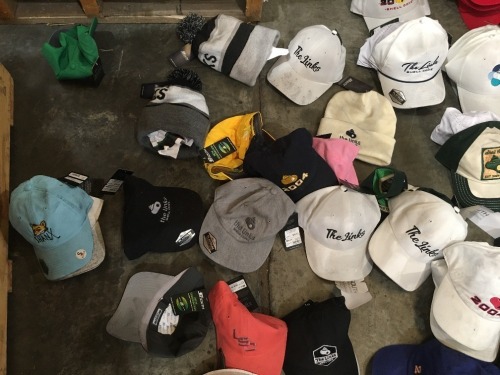 Large quantity of Caps & Hats, approx 50 (Soiled)