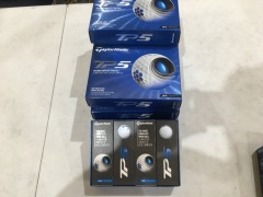 Quantity of 8 x packs of 12 TaylorMade TP5 Golf Balls