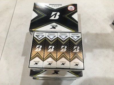 Quantity of 8 x packs of 12 Bridgestone Tour B X Golf Balls