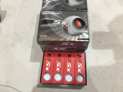 Quantity of 7 x packs of 12 Taylormade TP5X Golf Balls