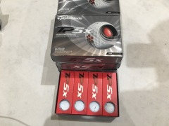 Quantity of 9 x packs of 12 Taylormade TP5X Golf Balls