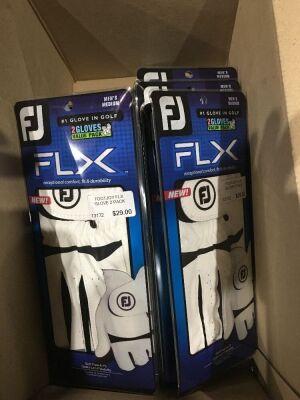 Quantity of 17 x FJ FLX Men's Gloves Medium, 2 Pack