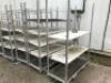 Quantity of 5 x 6 Tier Forkliftable Mobile Stock Racks