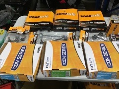 Box of fuel injection hoses, steering and suspension kit etc. Please refer to images of items. - 2