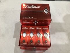 Quantity of 7 x packs of 12 Titleist Tru Feels Golf Balls