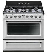 Smeg TRA90WH9 90cm Victoria Aesthetic Freestanding Dual Fuel Oven/Stove