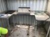 U Shape Work Bench, stainless steel top