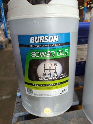 Burson 40W90 GLS gear oil. Please refer to images of item.