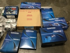 Box of timing belt kits, timing belt with water pump, assorted mount bushes etc. Please refer to images of items. - 3