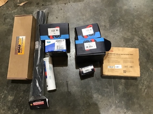 Box of hub assembly kit, Maxibas BT506 battery and electrical system test, rear wheel bearing. Please refer to images of items. 