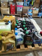 Bulk pallet of Burson oil, coolant, Penrite oil, Chemtech heavy duty degreaser, disc break rotors, trailer board. Please refer to images of items. - 2