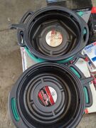 Bulk pallet of oil drain pans, radiator, air hose reel, clutch Kit. Please refer to images of items. - 3