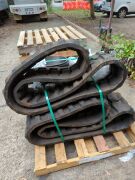 Bulk pallet of rubber tracks and brake drums. Please refer to images of items. - 2