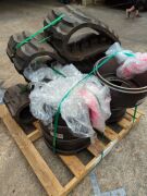 Bulk pallet of rubber tracks and brake drums. Please refer to images of items. - 4