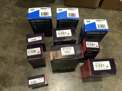 Box of ceramic disc pads, brake master cylinders. Please refer to images of items.