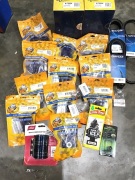 Box of v belts, and suspension bush kits etc. Please refer to images of items. - 2