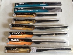 Box of assorted wiper sets, including Trico and Bosch brands. Please refer to images of items. - 3