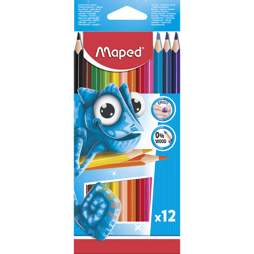 2x 12 Packs of 12 Pencils in one box (Maped Pulse Coloured Pencil 0 Wood) 12022