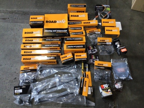 Box of RoadSafe steering and suspension. Please refer to images of items. 