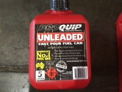 Box of fuel cans (Proquip). Please refer to images of items. - 2