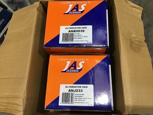 Box of 2 x alternators. Please refer to images of items.