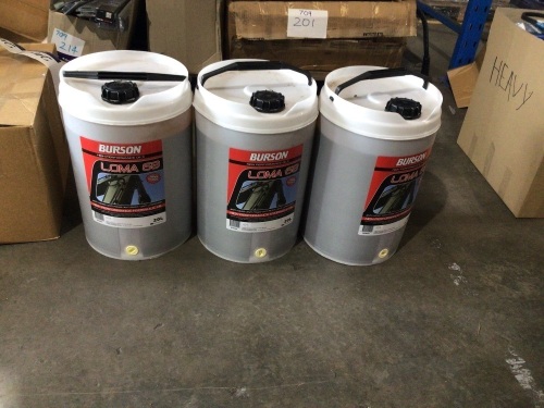 3 x 20L Burton’s loma 68 Hydraulic oil. Please refer to images of items. 