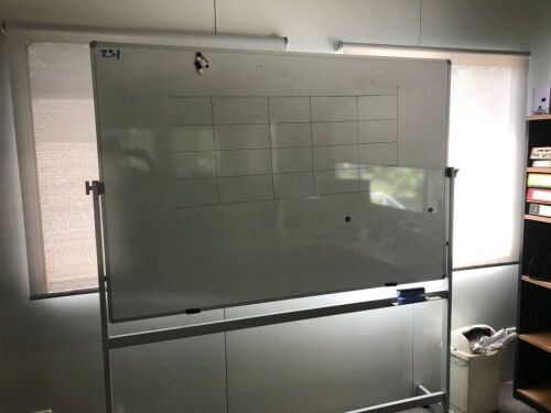 Mobile Double Sided Whiteboard, 1800 x 1200mm H