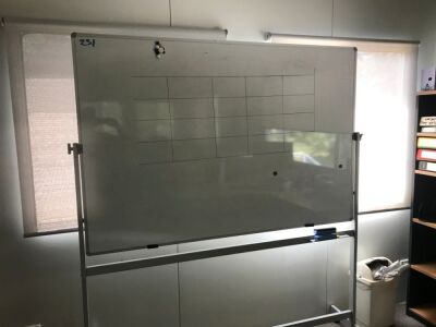 Mobile Double Sided Whiteboard, 1800 x 1200mm H