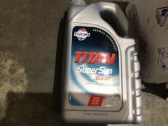 Box of engine oil and grease. Please refer to images of items. - 2