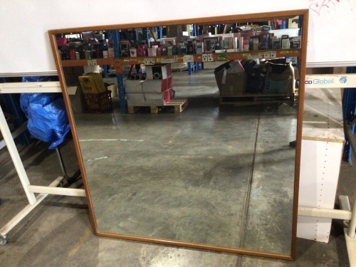 Mirror in Wooden Frame, 1150mm x 1100mm
