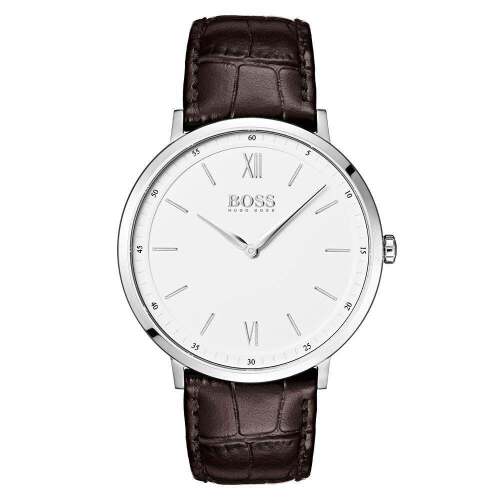 Hugo Boss Essential Brown Leather Men's Watch - 1513647