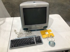 Apple iMac G3 Desktop Computer in Bondi Blue, with Keyboard, Mouse, and Software Disk Pack, in Original Packaging - 2