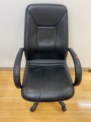 Quantity of 9x Office Chairs and 1 table, See Images For Details