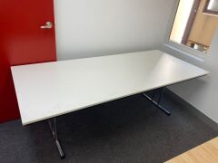 Large Foldable Boardroom Table & 3 Drawers Credenza - 2