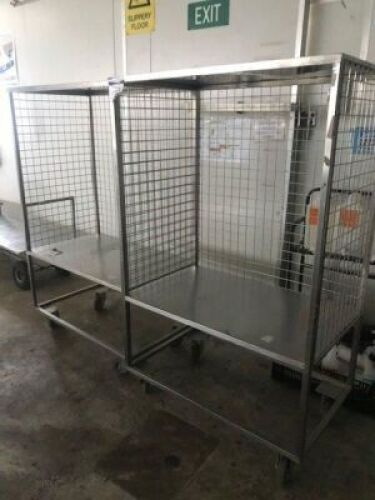Quantity of 2 Mobile Stock Shelves