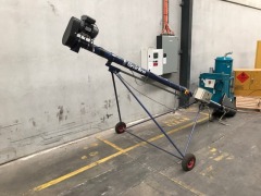 Grainline feed auger with control box, on mobile frame - 8