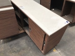 2 x Timber laminate storage cabinets - 4